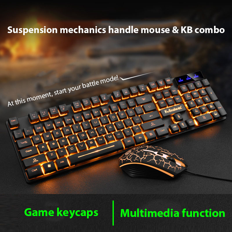 Gaming Keyboard And Mouse Set - Набор клавиатуры и мыши KM320, водонепроницаемая