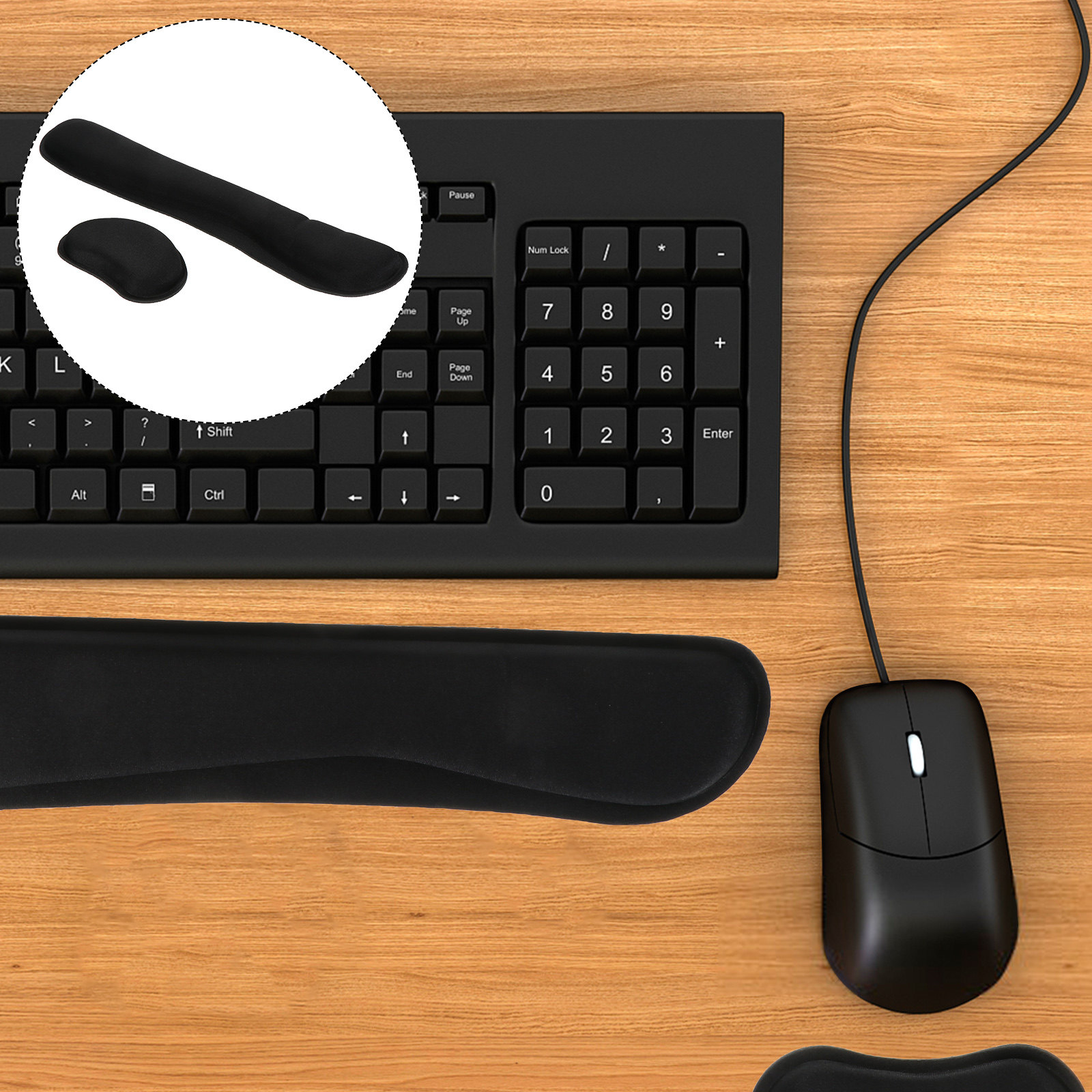 Gaming Keyboard And Mouse Set - 1 комплект подставок для запястий из