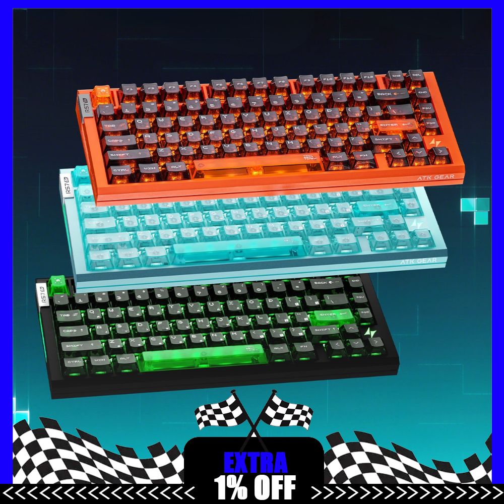 Gaming Keyboard Hall Effect Switches - Клавиатура ATK RS7 Air Cyber с