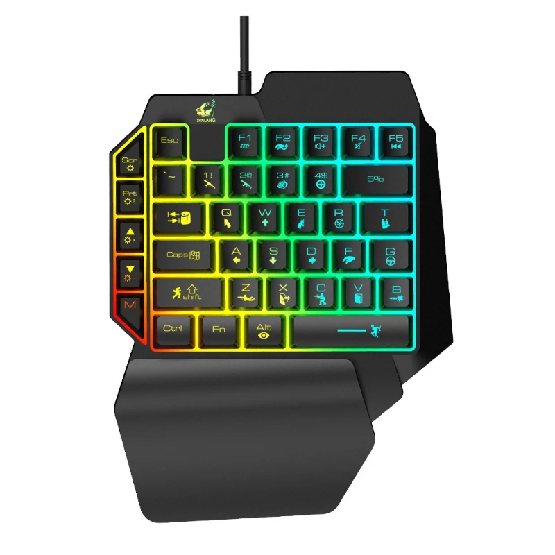 Keyboard Gaming Amazon - K15 одноручная клавиатура Gun God Throne