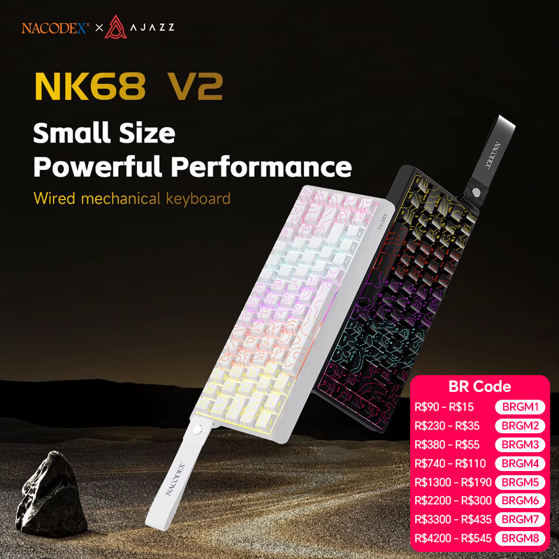 Gaming Keyboard And Mouse Set - Механическая клавиатура AJAZZ NK68V2, однорежимная, проводная,