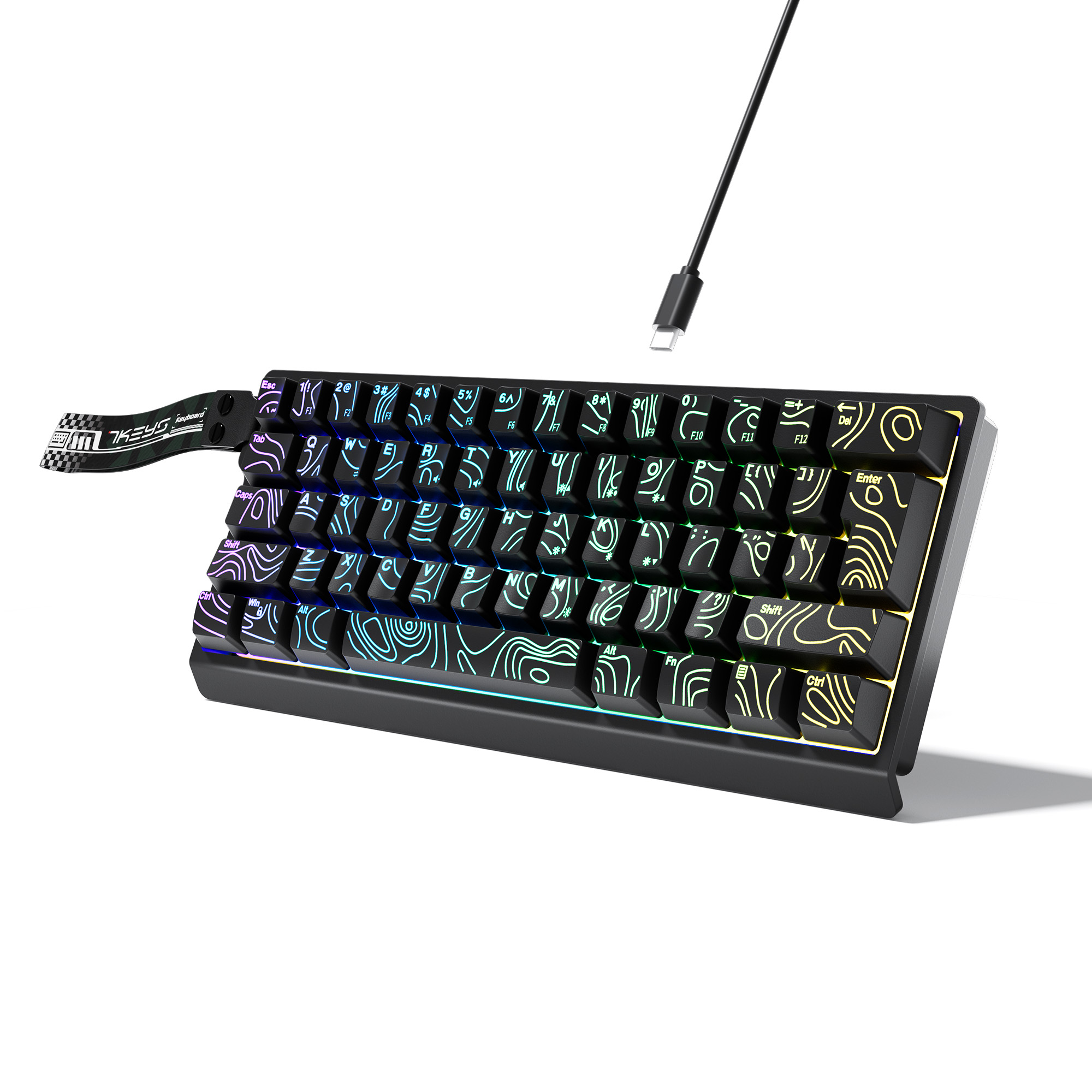 Gaming Keyboard And Mouse Set - Компактная проводная клавиатура с RGB-подсветкой и