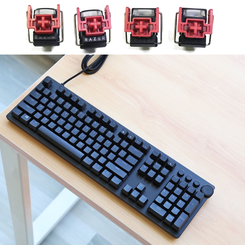 Gaming Keyboard Ergo - 4 шт. V2 Slient Liner красные