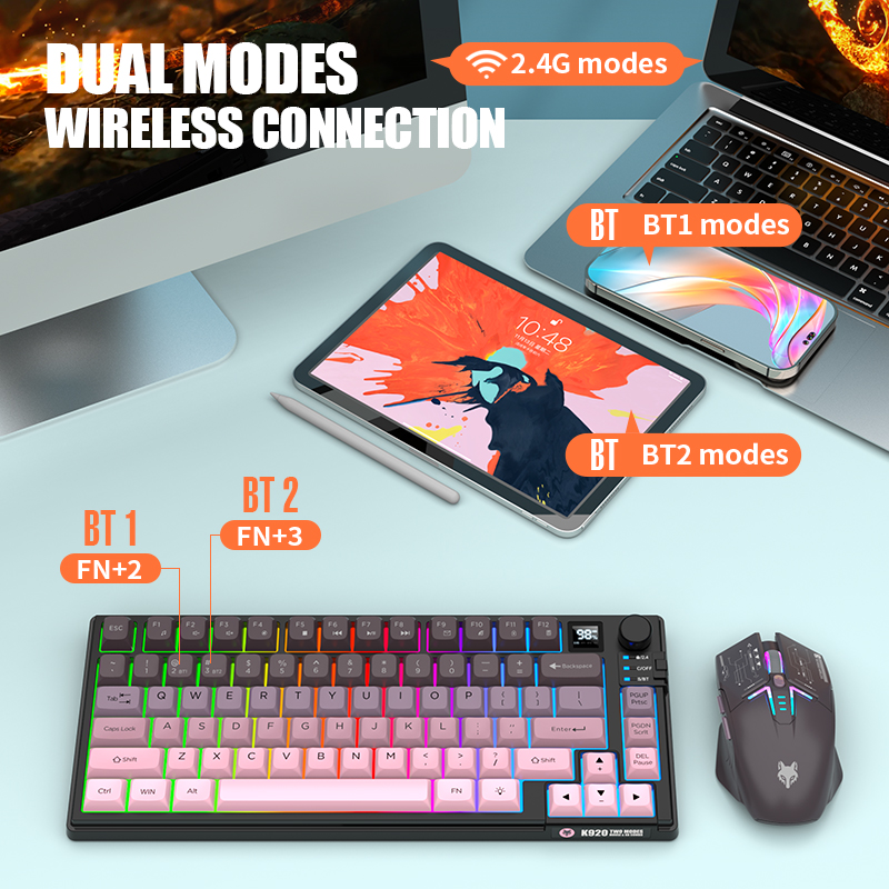 Двухрежимный беспроводной игро – обзор и цена Gaming Keyboard And Mouse Set