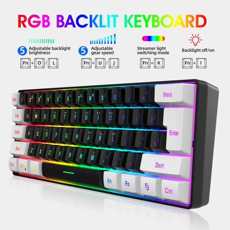 Комплект для геймеров: 60% кла – обзор и цена Gaming Keyboard And Mouse Set