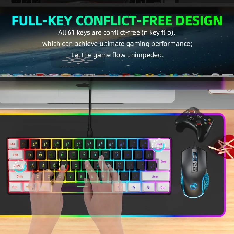 Комплект для геймеров: 60% кла – обзор и цена Gaming Keyboard And Mouse Set