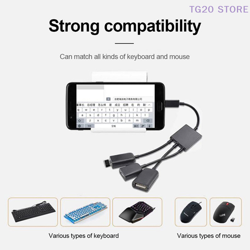 3-в-1 микро-USB на 2 OTG 3-пор – обзор и цена Gaming Keyboard Type C