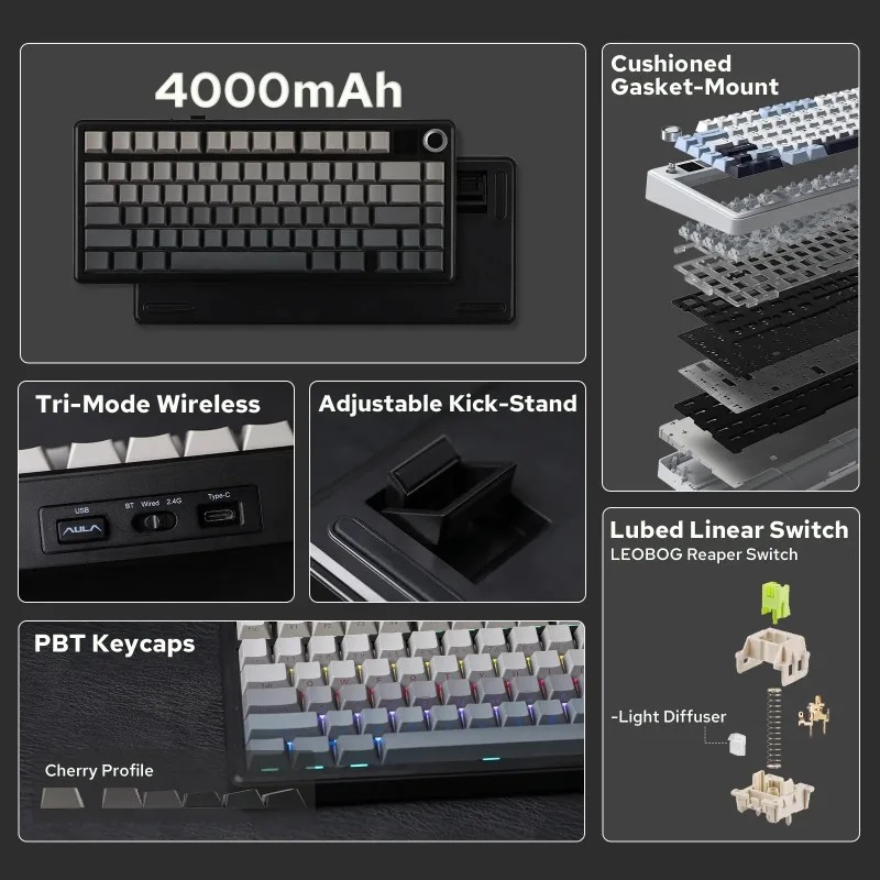 Механическая клавиатура AULA F – обзор и цена Gaming Keyboard Ergo