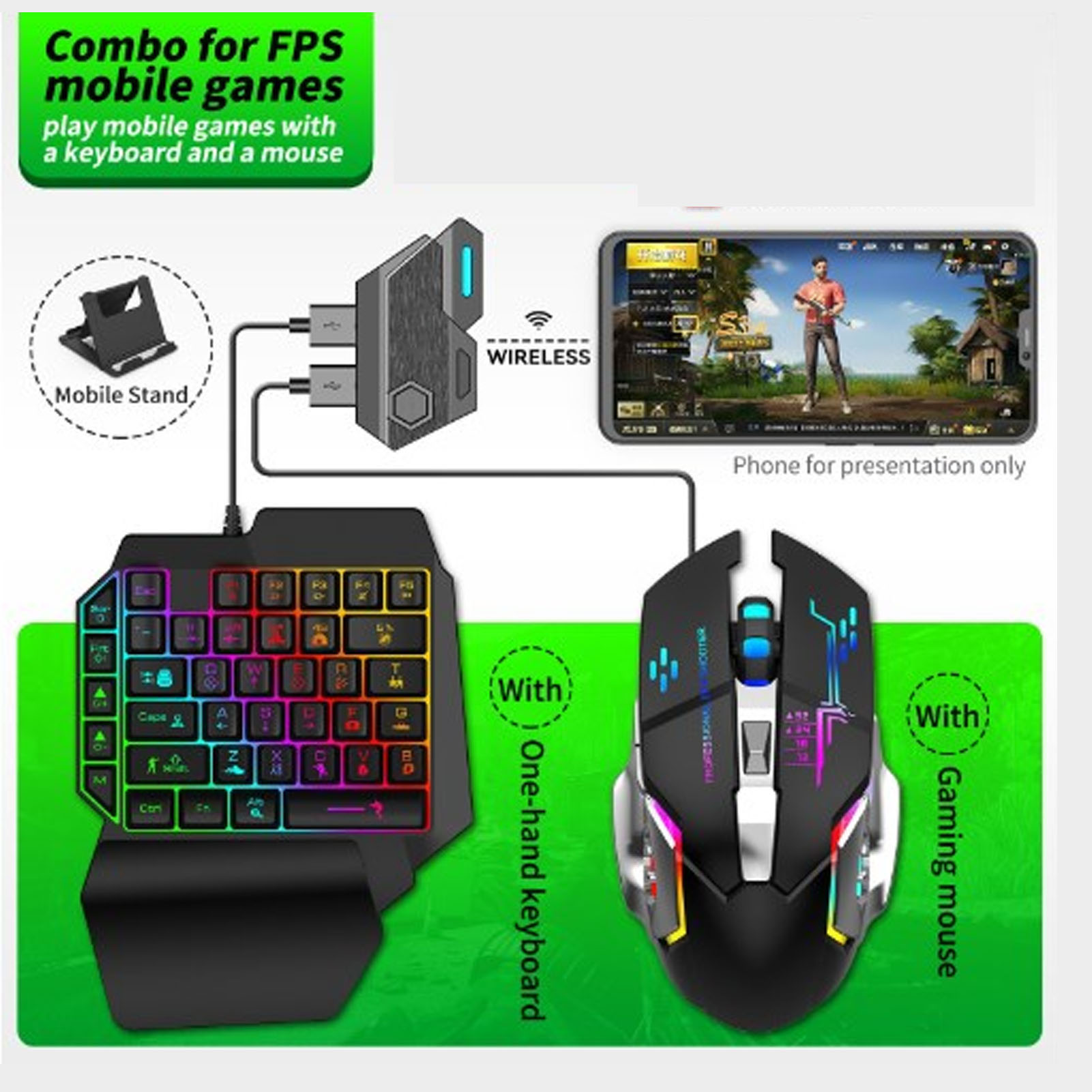 Комплект конвертера для клавиа – обзор и цена Gaming Keyboard And Mouse Set