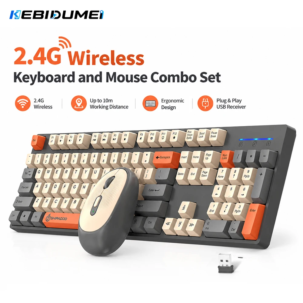 Беспроводной комплект KEBIDUME – обзор и цена Gaming Keyboard And Mouse Set