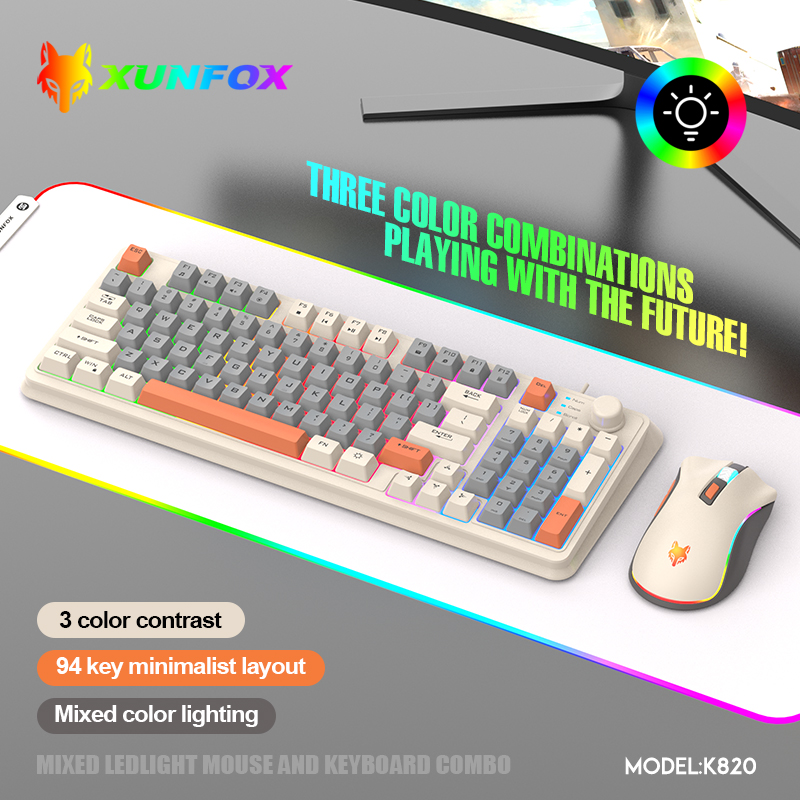 K820 USB проводная игровая кла – обзор и цена Gaming Keyboard And Mouse Set