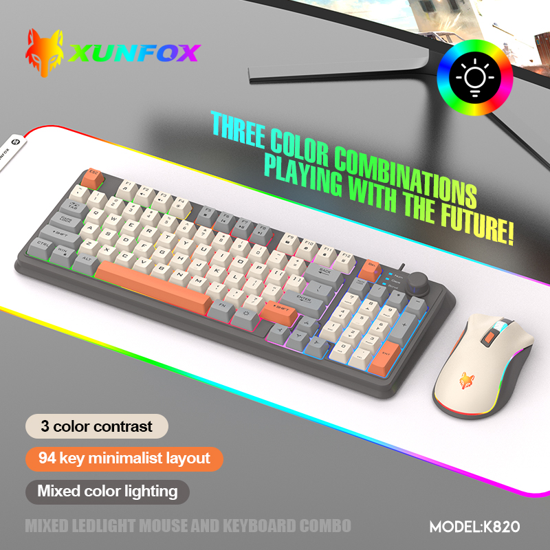 K820 USB проводная игровая кла – обзор и цена Gaming Keyboard And Mouse Set