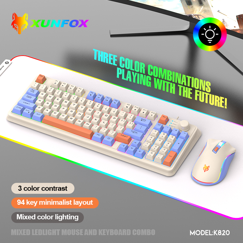 K820 USB проводная игровая кла – обзор и цена Gaming Keyboard And Mouse Set