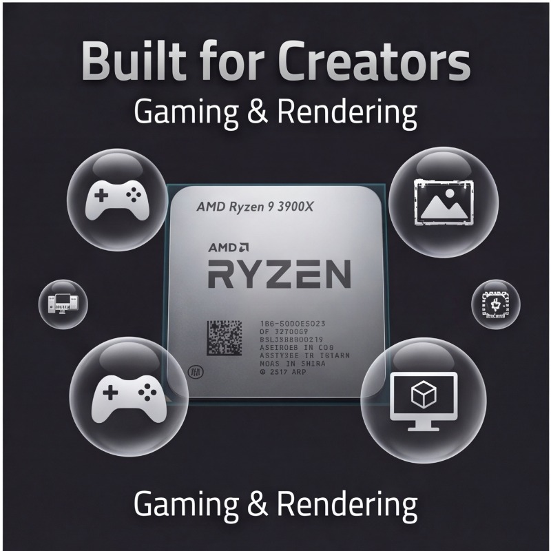 Процессор AMD Ryzen 9 3900X, 1 – обзор и цена Amd Cpu Ryzen 9