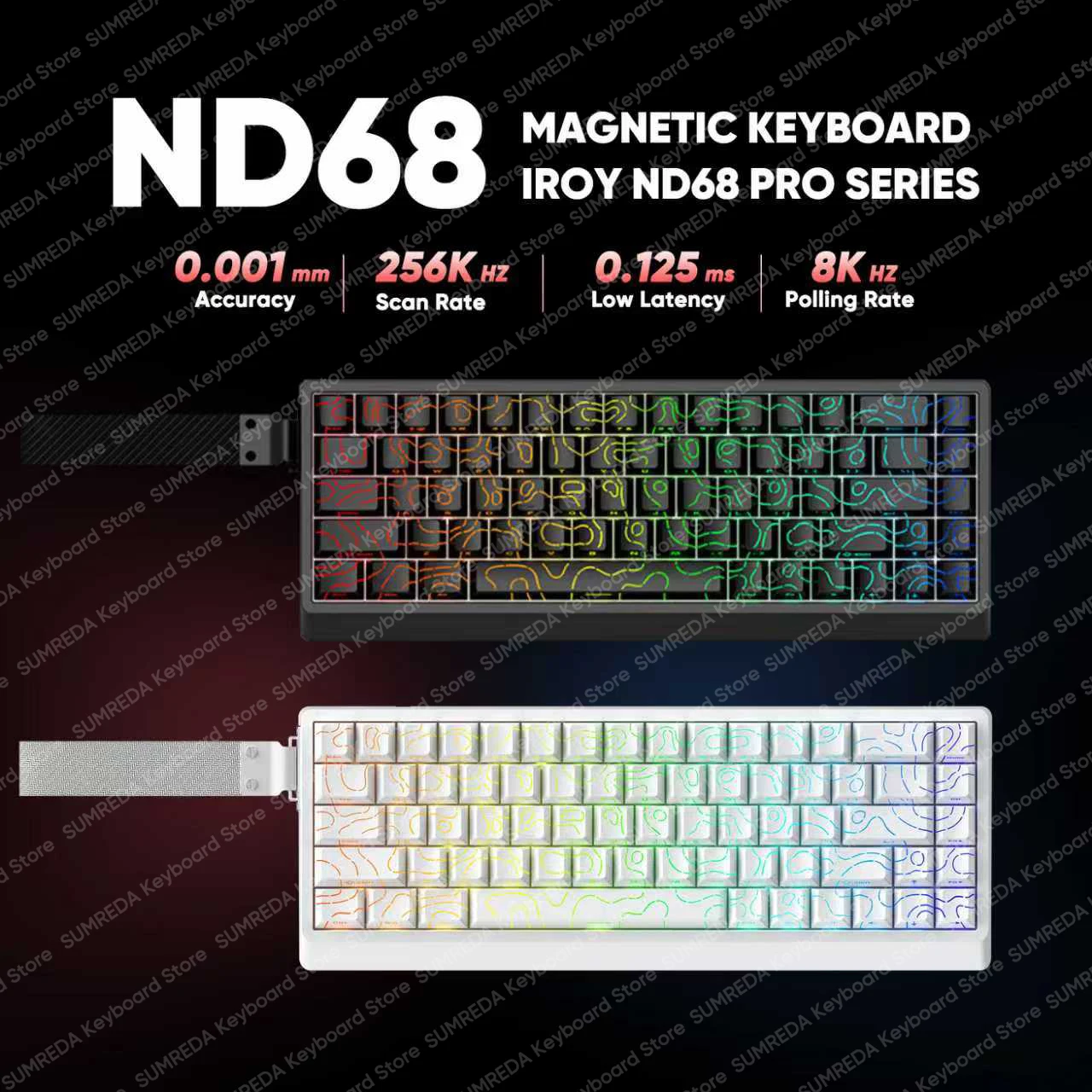 IROK ND68 ND68Pro Магнитный пе – обзор и цена Gaming Keyboard Hall Effect Switches